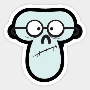 Four Eyed Skull Sticker